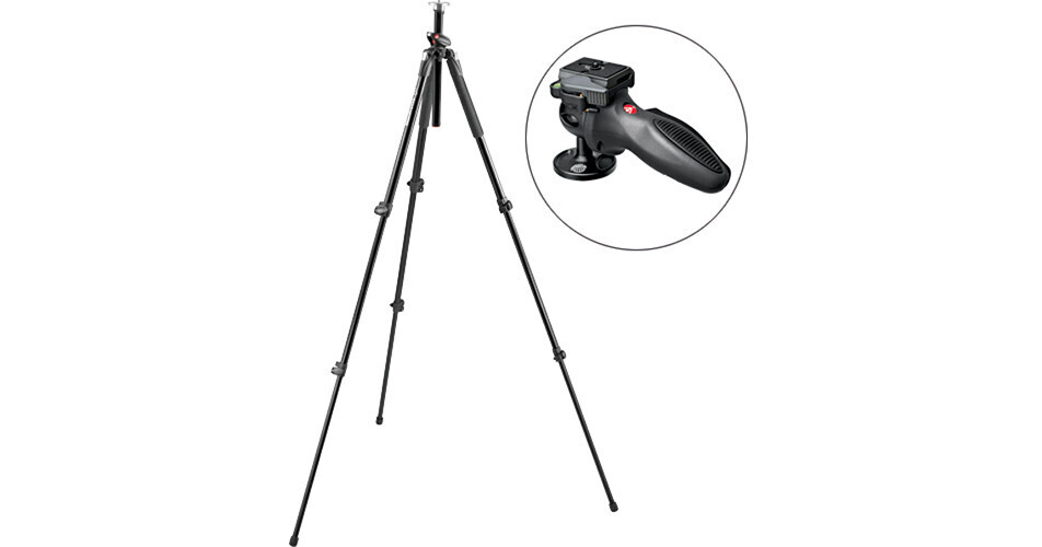 Manfrotto 190 Pro Aluminum Tripod with Joystick Head Kit B&H