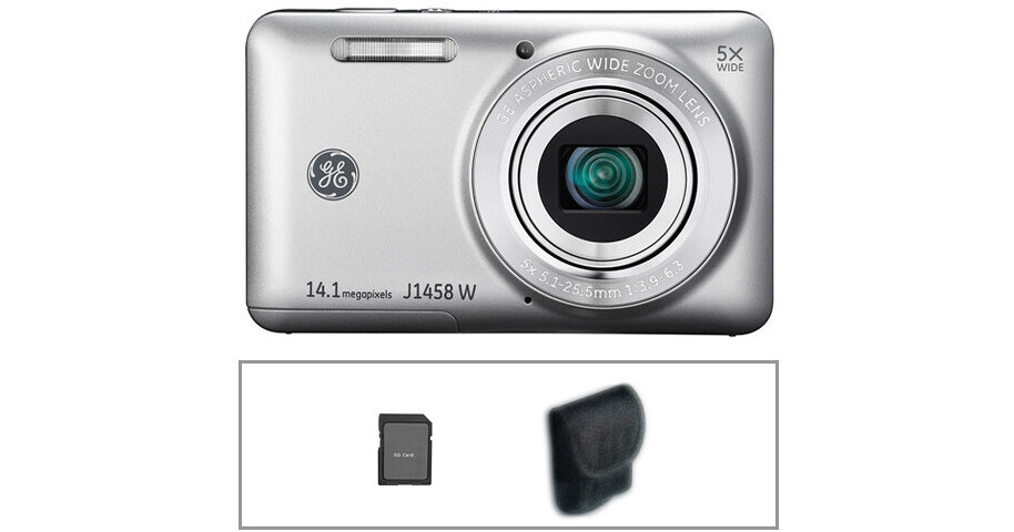 General Electric J1458W Digital Camera Basic Kit (Silver) B&H