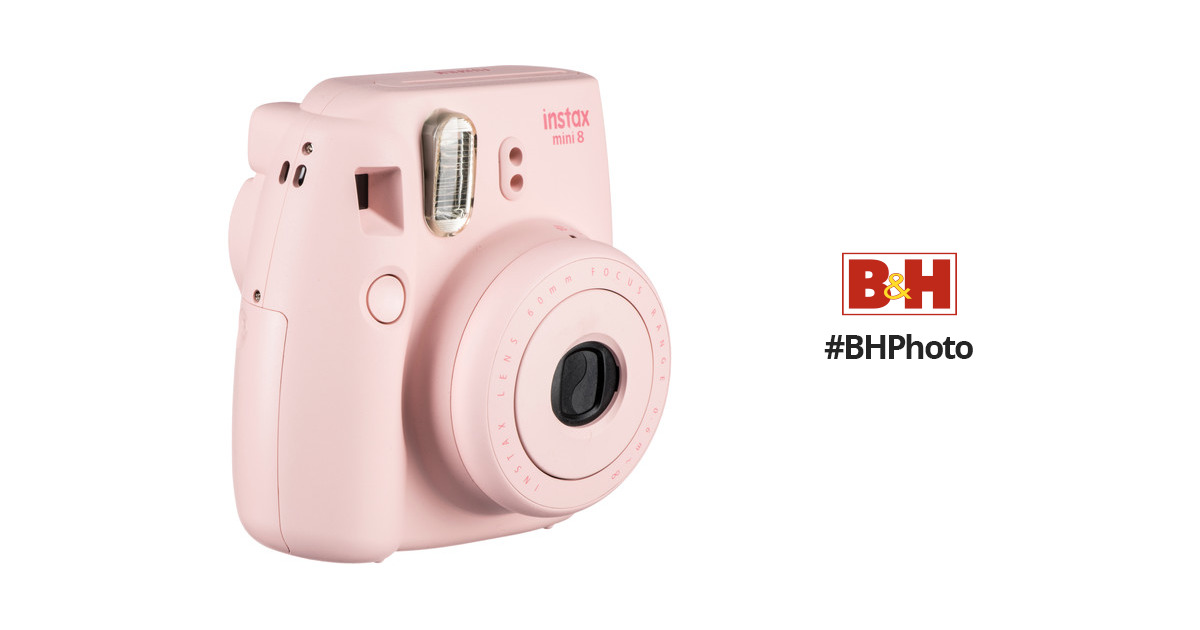 FUJIFILM instax mini 8 Instant Film Camera (Pink) 16273415 B&H