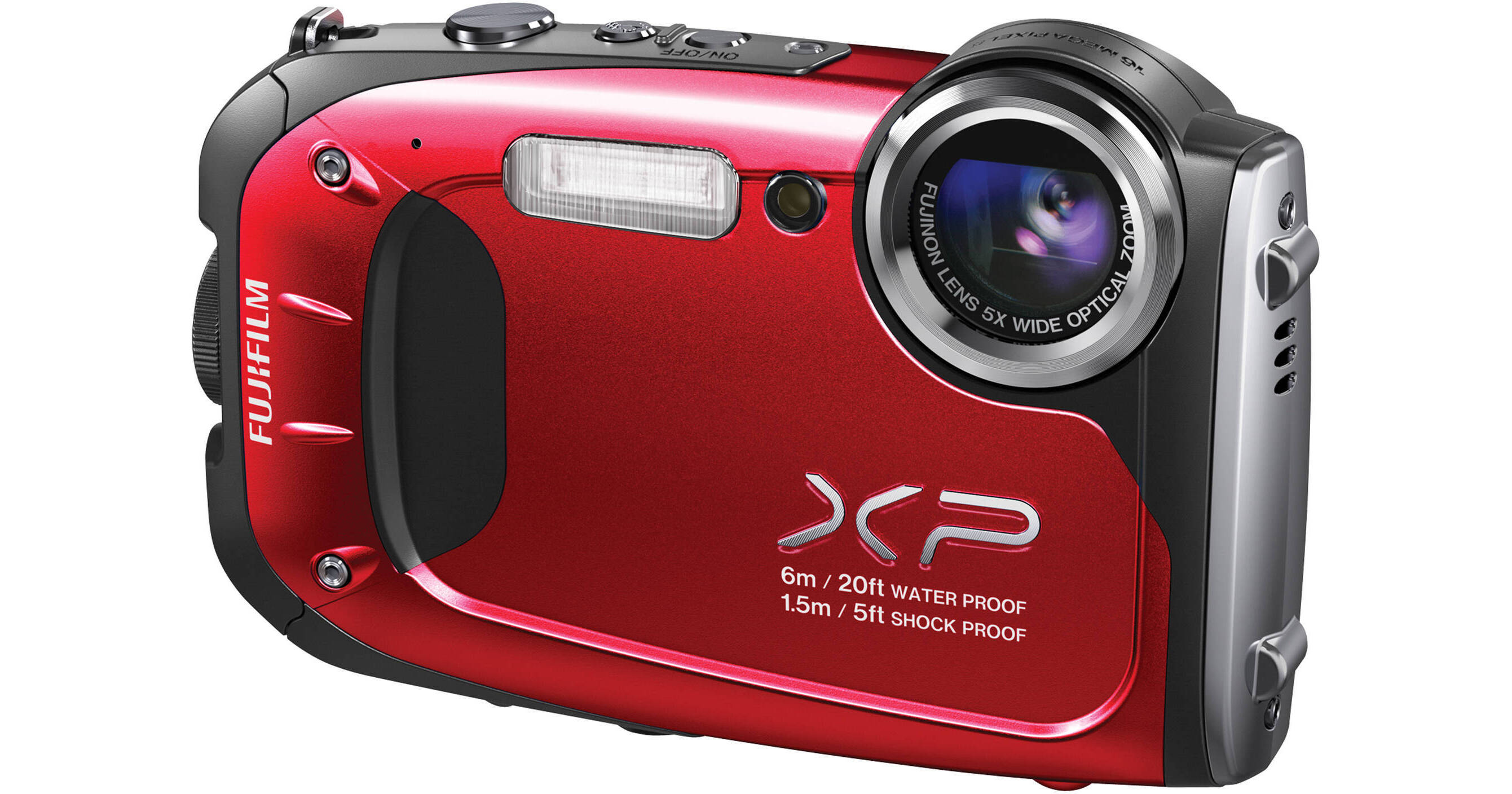 FUJIFILM FinePix XP60 Digital Camera (Red) 16318681 B&H Photo