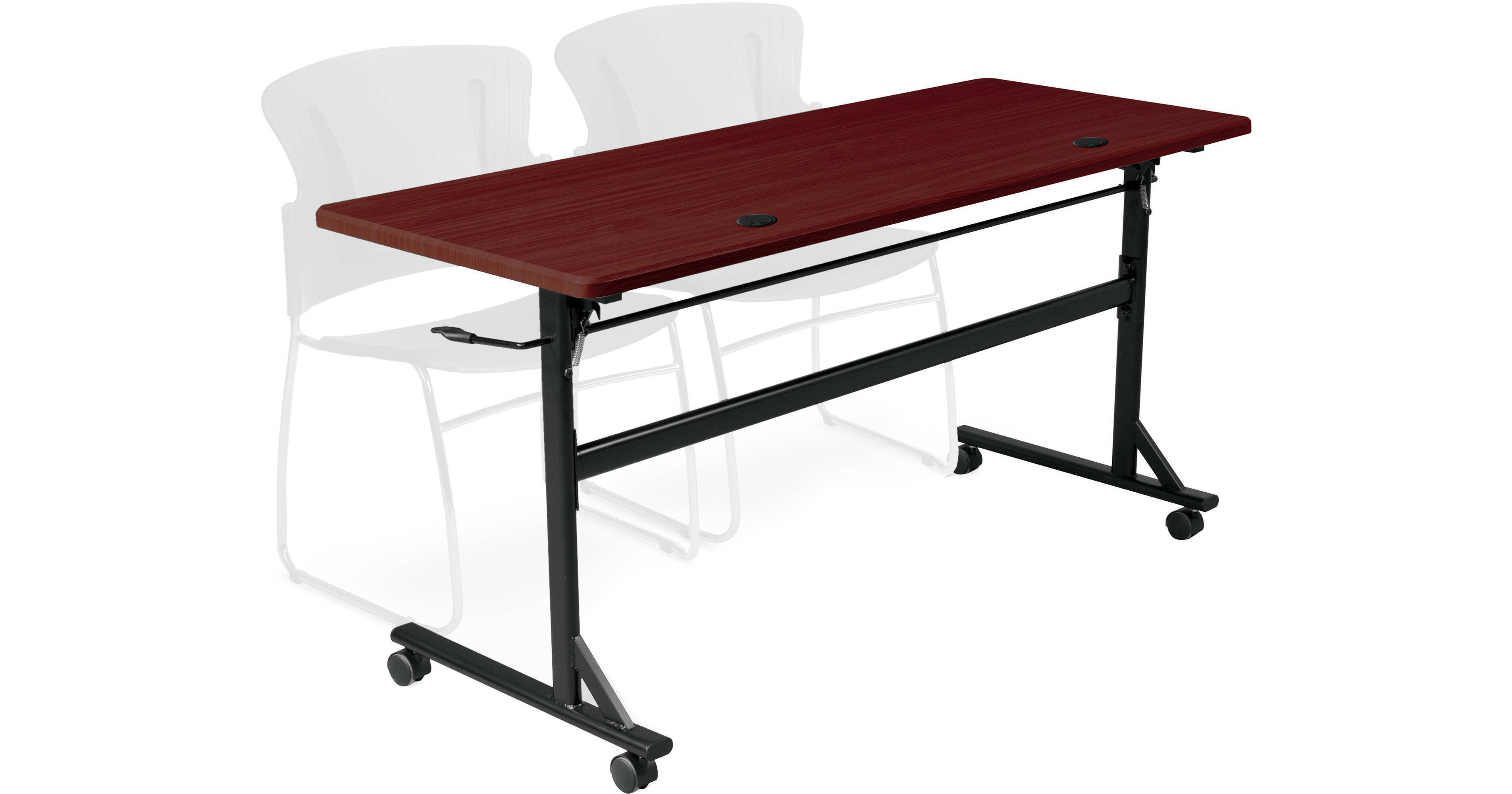 Balt Economy Flipper Training Table (72", Mahogany) 90097 B&H