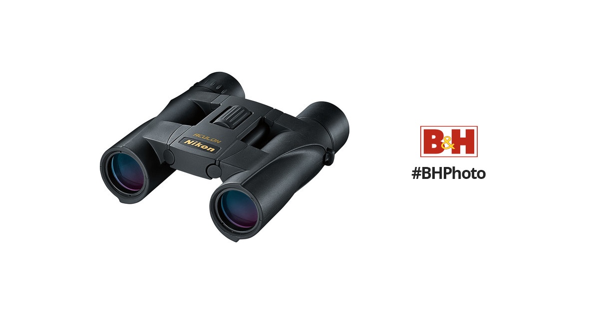 10x25 B&H Binoculars Aculon A30 (Black) 8263 Nikon Video Photo