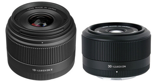 Sigma 19mm f/2.8 EX DN Lens and 30mm f/2.8 EX DN Lens Kit for