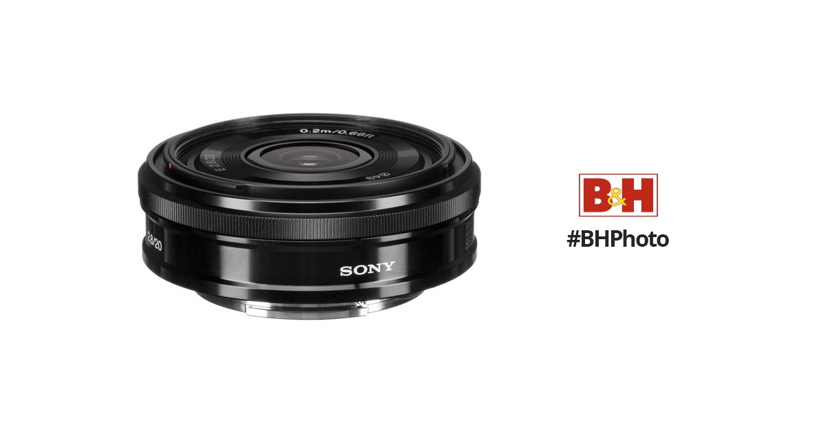 Sony E 20mm f/2.8 Lens SEL20F28 B&H Photo Video