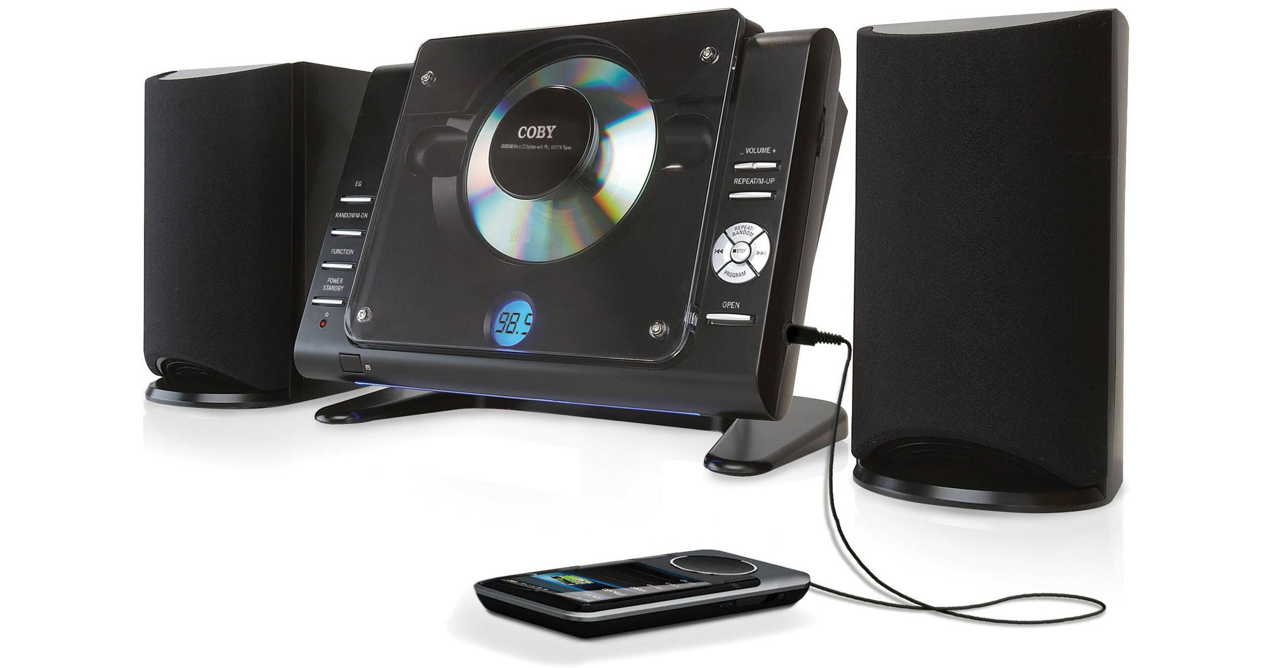 Coby CXCD380 Micro CD Player Stereo System with PLL AM/FM