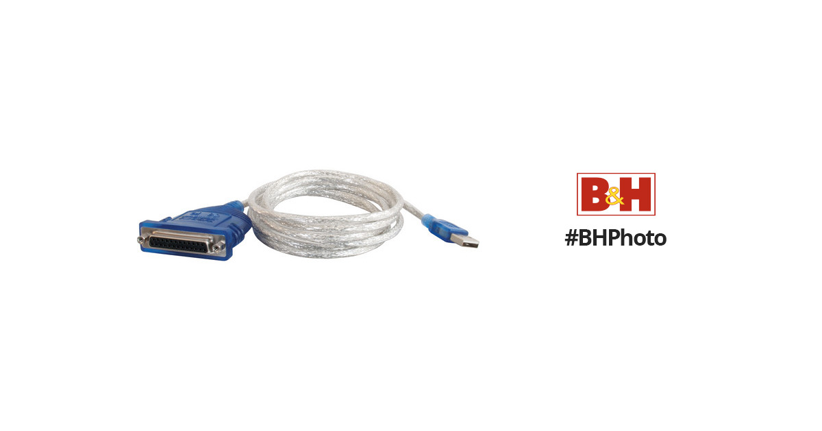 C2G 16899 USB to DB25 Parallel Printer Adapter Cable Beige Renewed 6 Feet, 1.82 Meters 