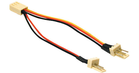 C2G 3 Pin Fan Power Y Cable 4