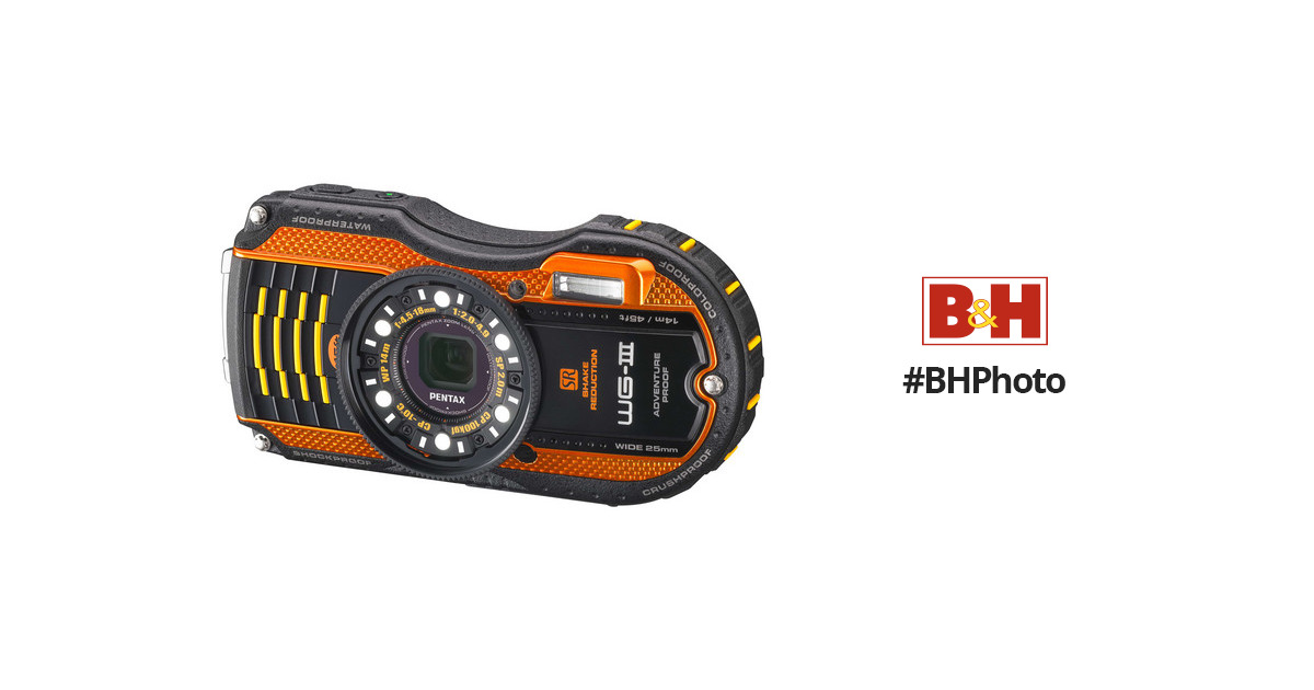 PENTAX WG-3 オレンジ デジタルカメラ カメラ 家電・スマホ・カメラ 上品
