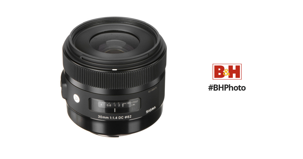 Sigma 30mm f/1.4 DC HSM Art Lens for Canon EF 301-101 B&H Photo