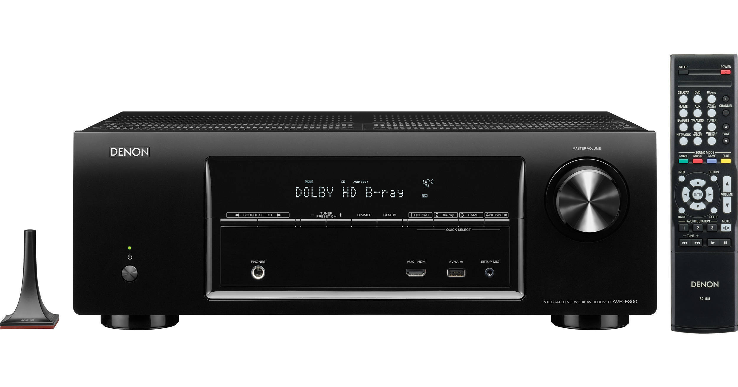 Denon AVRE300 5.1Channel Network Home Theater Receiver