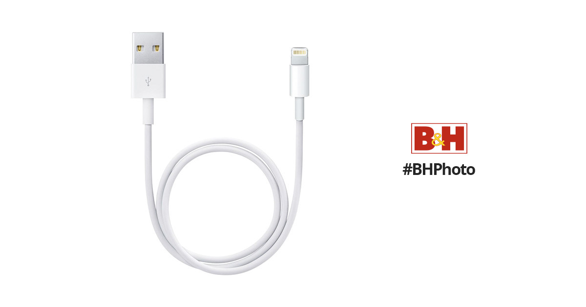Apple USB Type-A to Lightning Cable (1.6') ME291AM/A B&H Photo