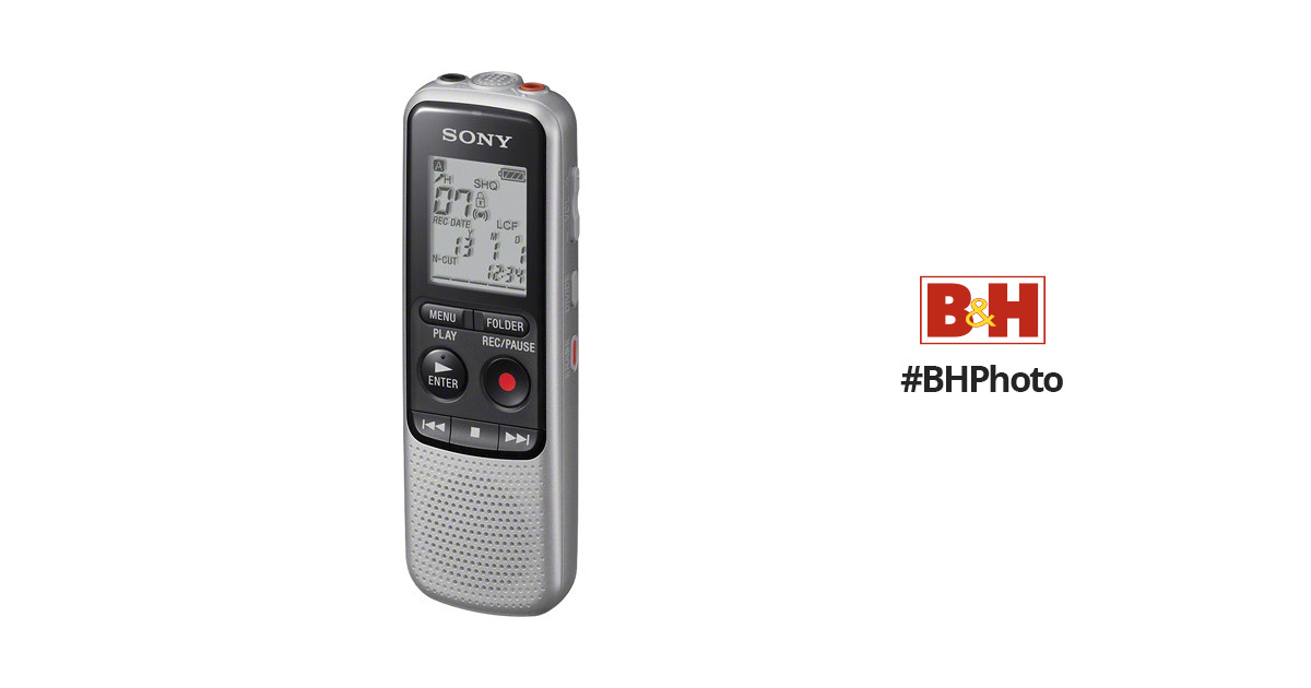 Sony ICD Bx132 Lightweight Digital Voice Recorder 2gb Silver 2087 HRS Rec for sale online 
