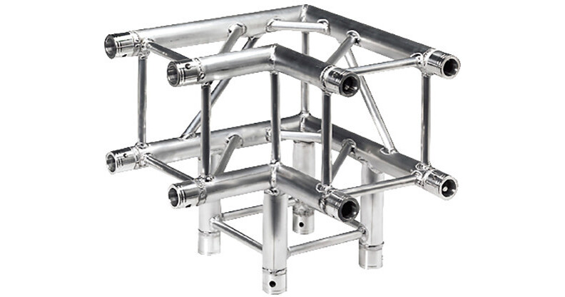 Global Truss SQ-4126 3-Way 90° F34 Square Truss Corner