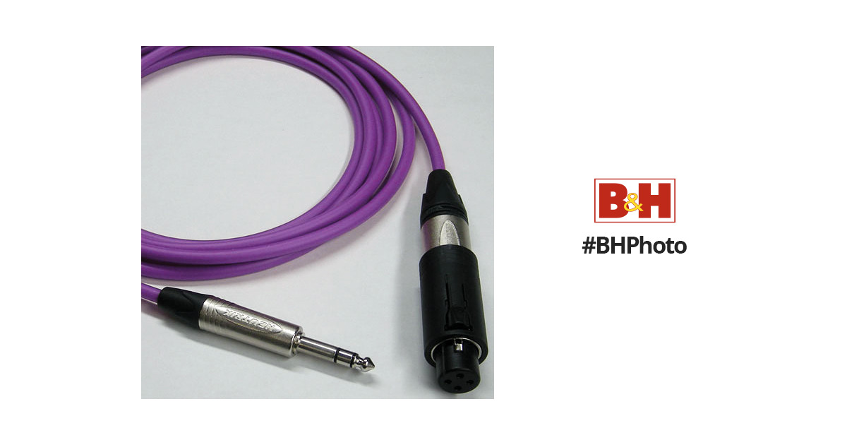Canare Starquad Unisex XLR-TRSM Cable (Purple, 10')