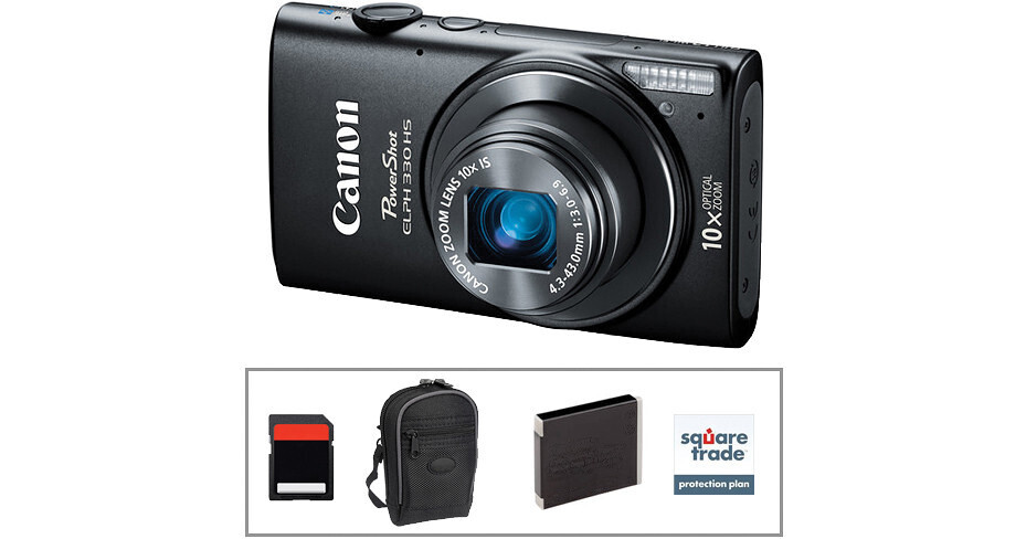 Canon PowerShot ELPH 330 HS Digital Camera Deluxe Accessory Kit