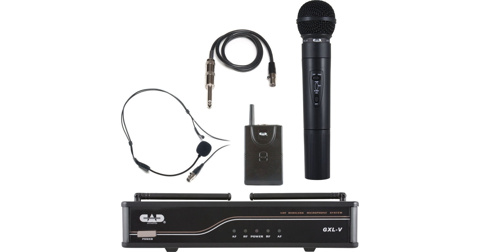 CAD GXLV 2Channel Handheld and Bodypack VHF Wireless GXLVHBH