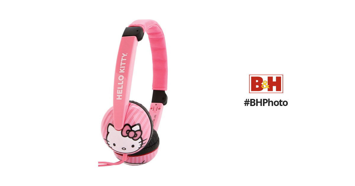 Sakar Hello Kitty Volume Control Headphones (Pink) HK-19709 B&H