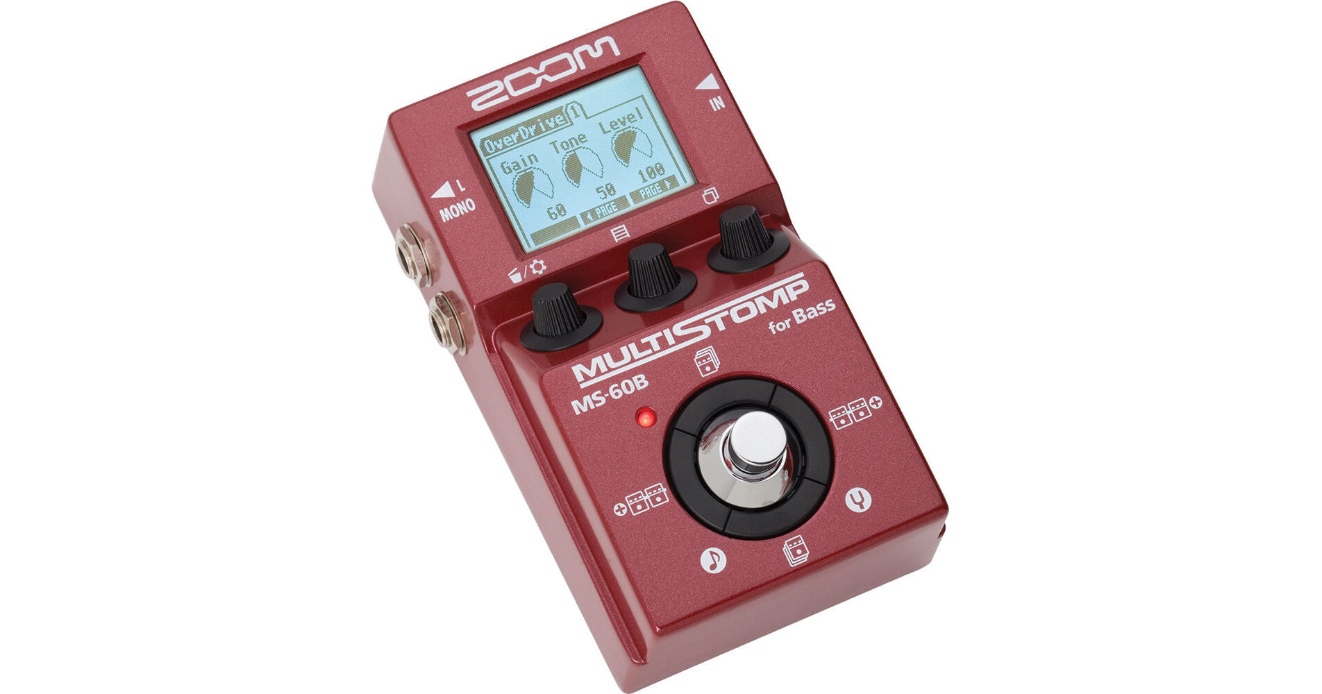 Zoom MS-60B MultiStomp Bass Pedal ZMS-60B B&H Photo Video