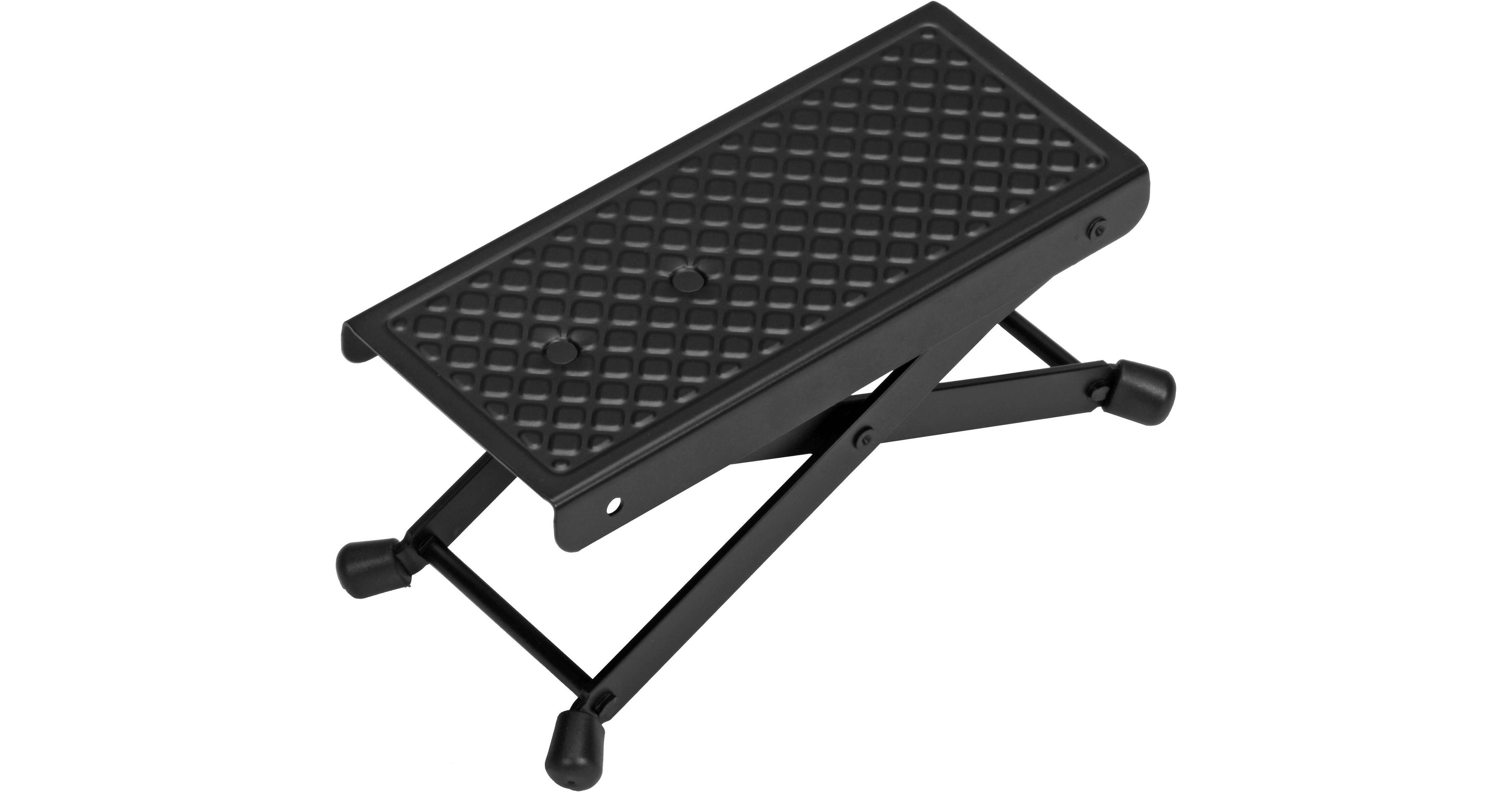 K&M Aluminum Guitar Footrest (Black) 37700 B&H Photo Video