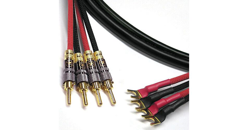 Canare 4S11 Speaker Cable 4 Spade to 4 Banana (25') CA4S114S4B25