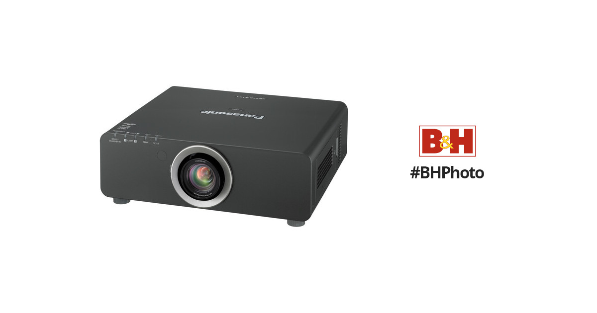 Panasonic PT-DW640K 1-Chip DLP Projector (Black) PT-DW640UK B&H