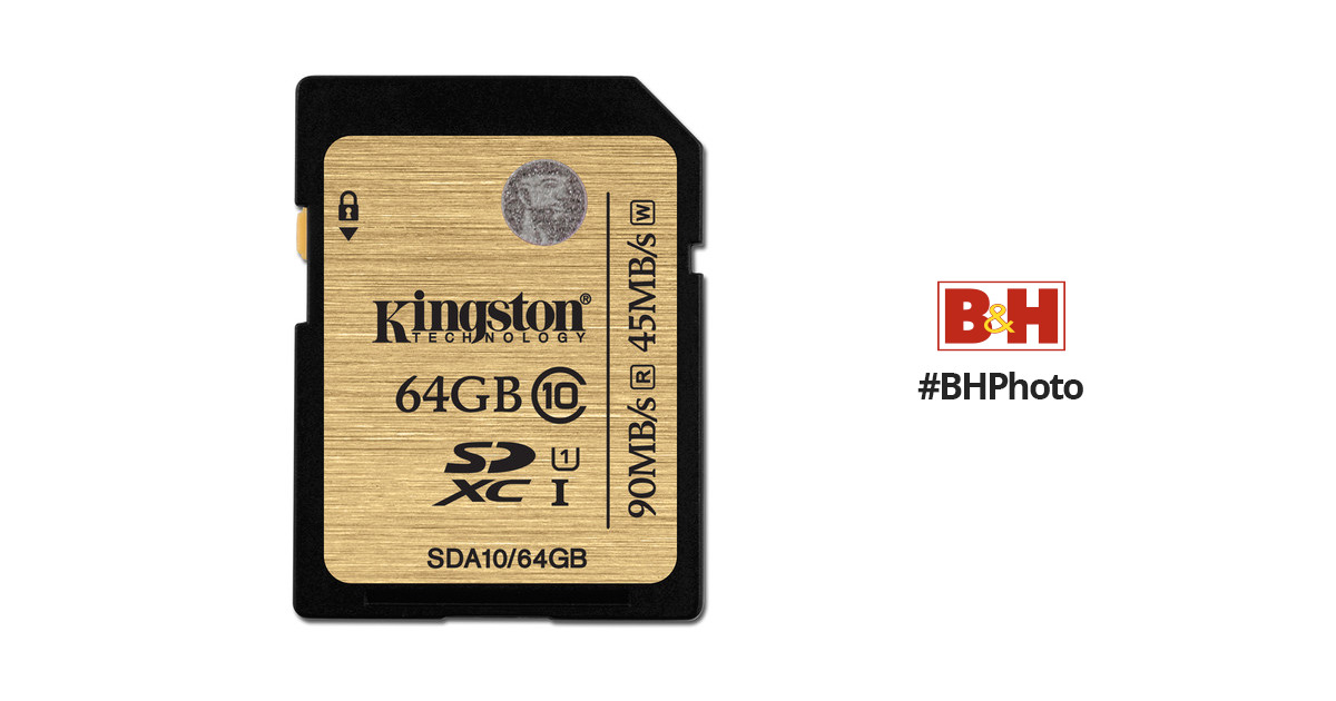 SDA10/64GB Kingston Digital 64GB SDXC Class 10 UHS-I Ultimate Flash Card