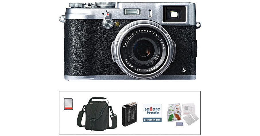 FUJIFILM X100S Digital Camera Deluxe Kit (Silver) B&H Photo