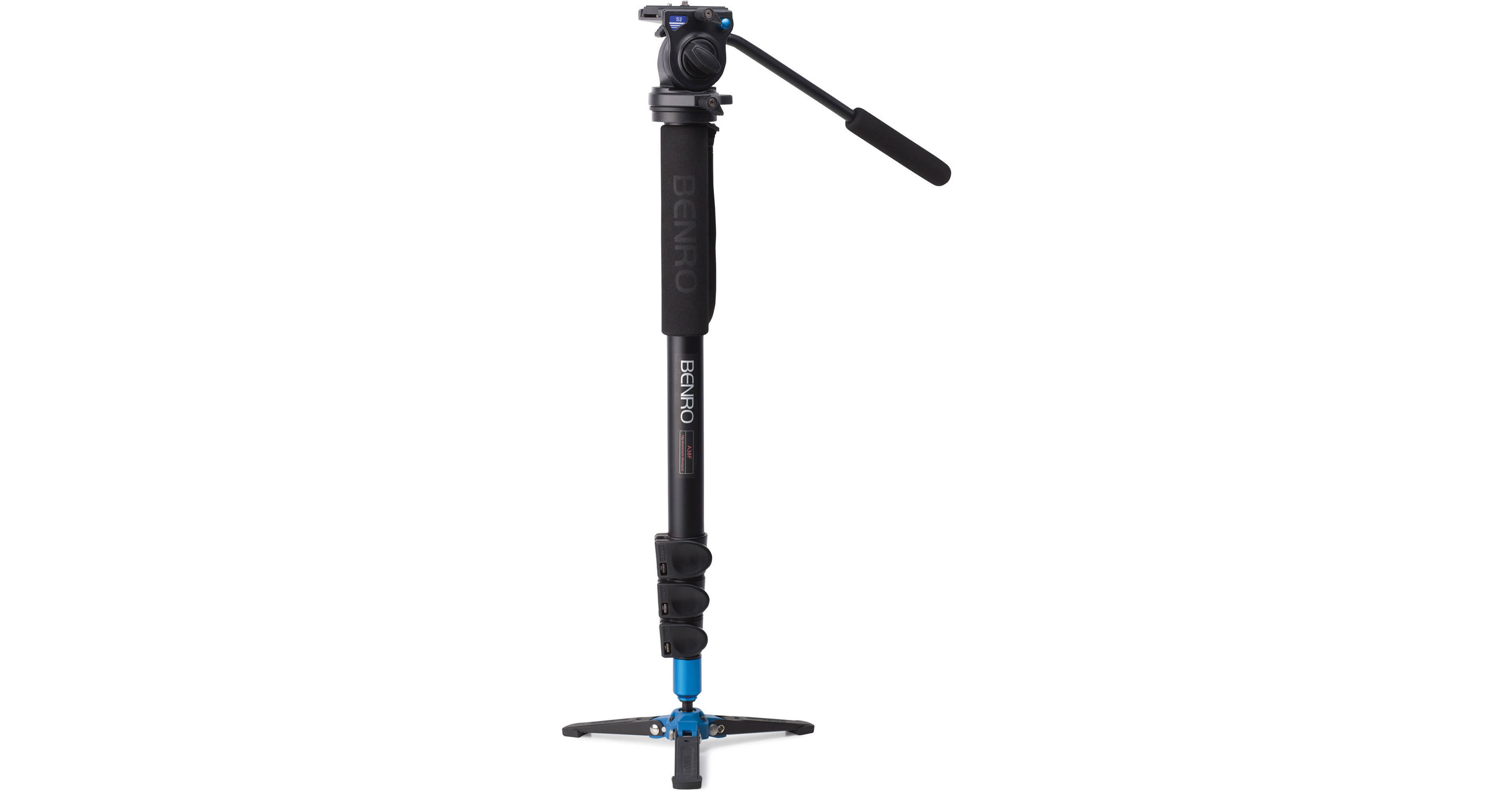 Benro A38FBS2 Aluminum Monopod with S2 Head A38FBS2 B&H Photo