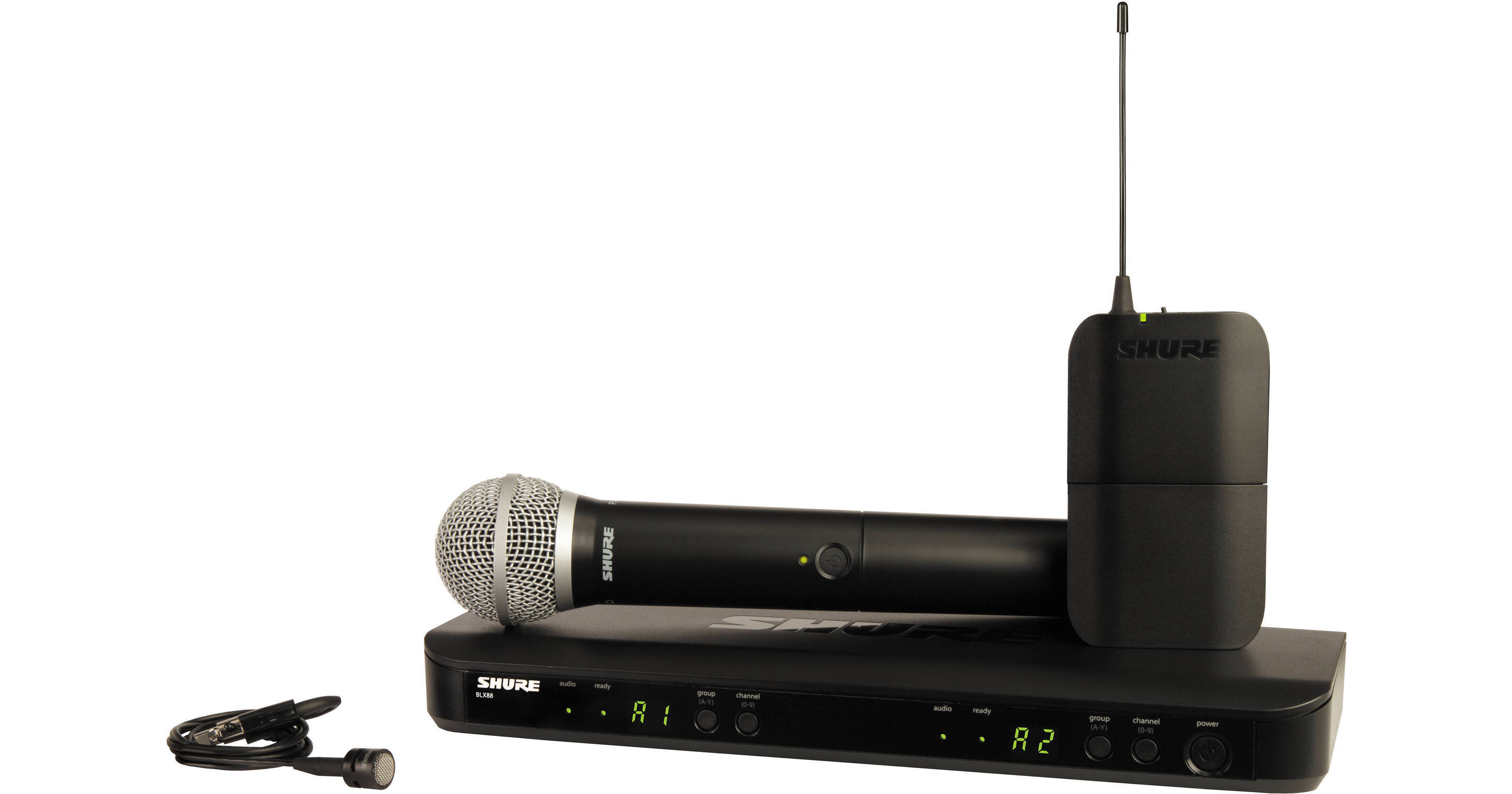 Shure BLX1288 Dual-Channel Combo Wireless BLX1288/PG85=-J10 B&H