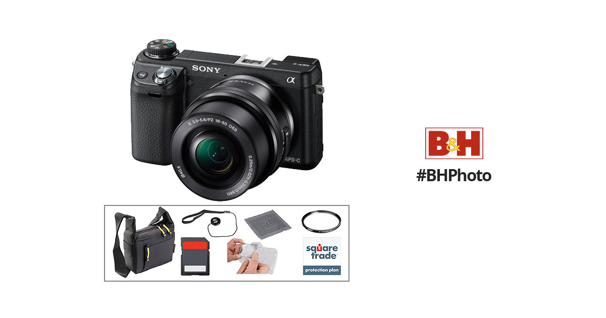 Sony Alpha NEX-6 Mirrorless Digital Camera with 16-50mm NEX6L/B