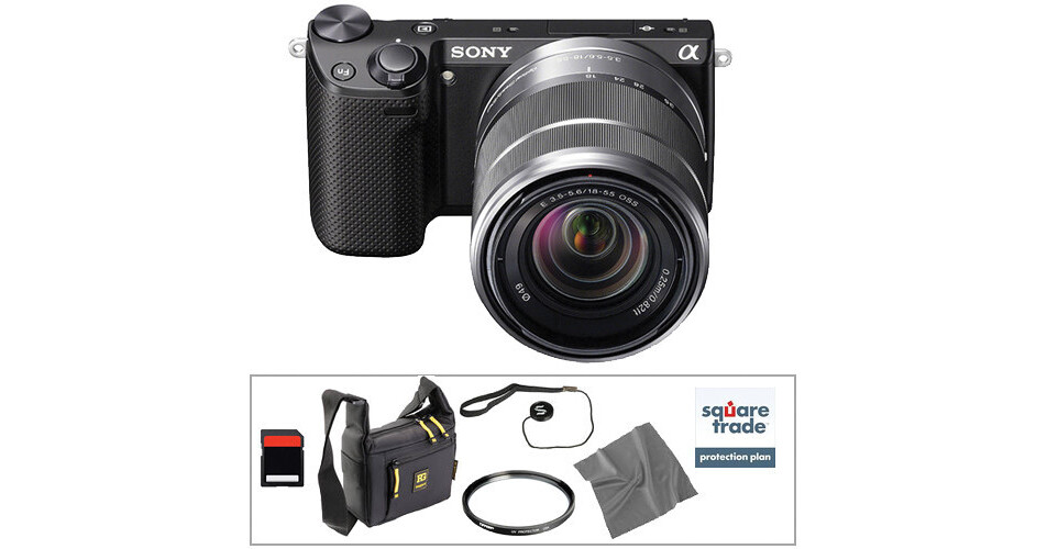 Sony Alpha NEX5R Mirrorless Digital Camera with 1855mm Zoom