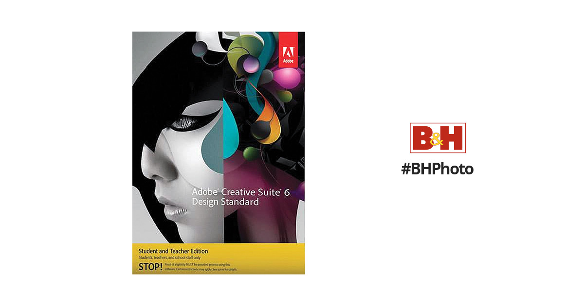 Adobe Creative Suite 6 Design Standard Student and Teacher Edition  (Download)