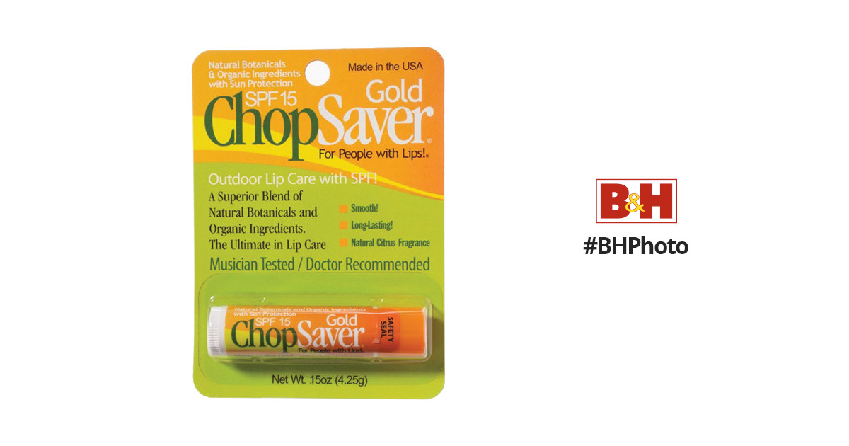 ChopSaver ChopSaver Gold with SPF Lip Balm for Musicians 750123