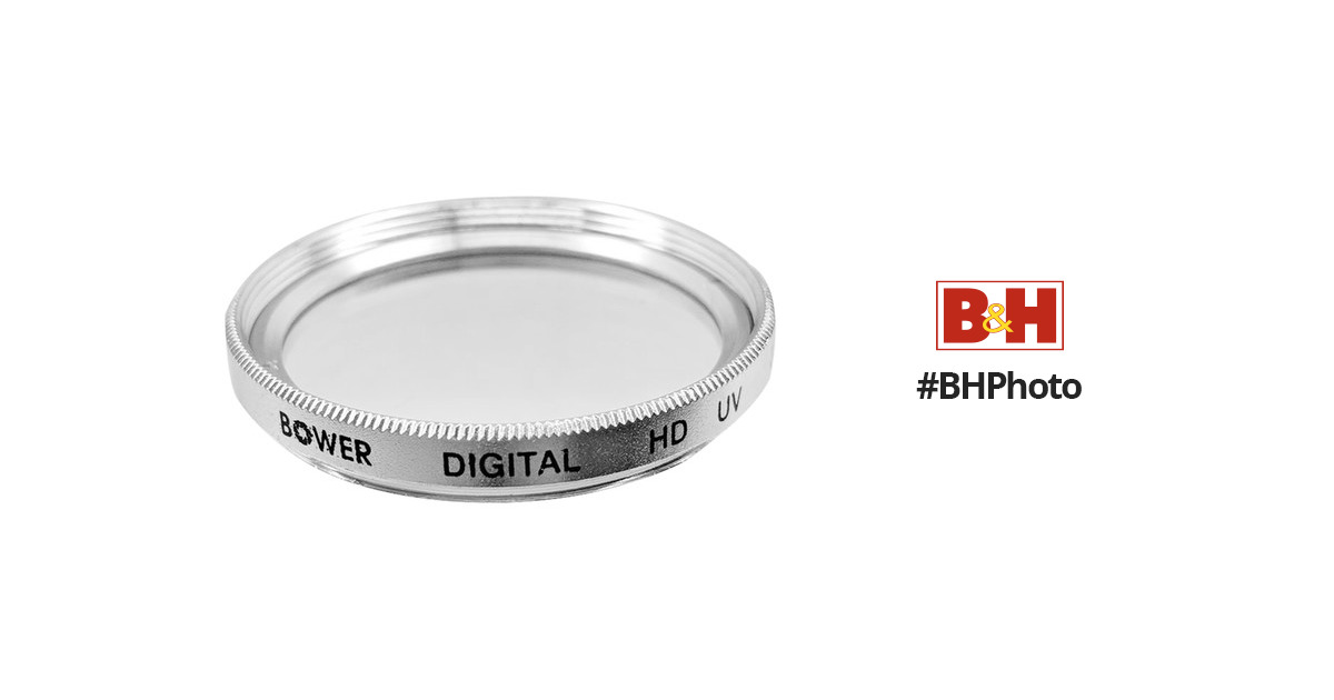 Bower Digital HD 37mm UV Lens Filter Silver 