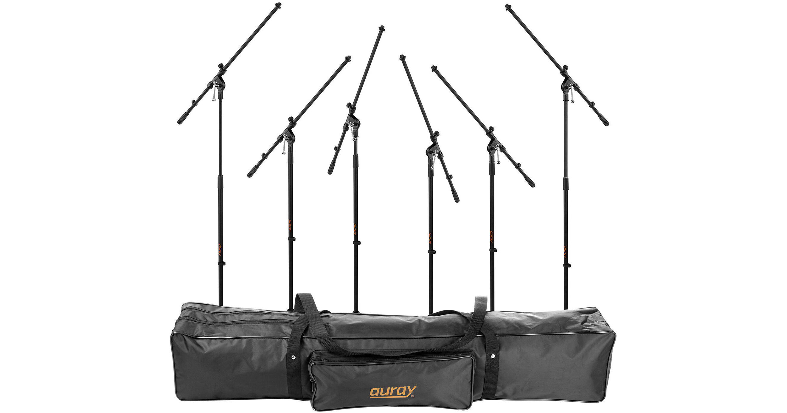 Auray 6 Pack of Auray MS5230F Tripod Mic Stands MS5230FMK2