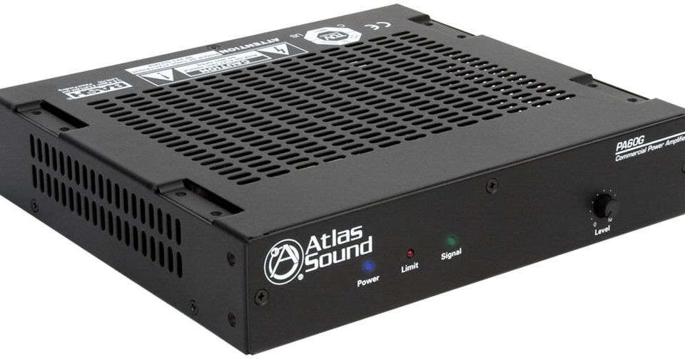 AtlasIED PA60G 60W Single-Channel Power Amplifier PA60G B&H