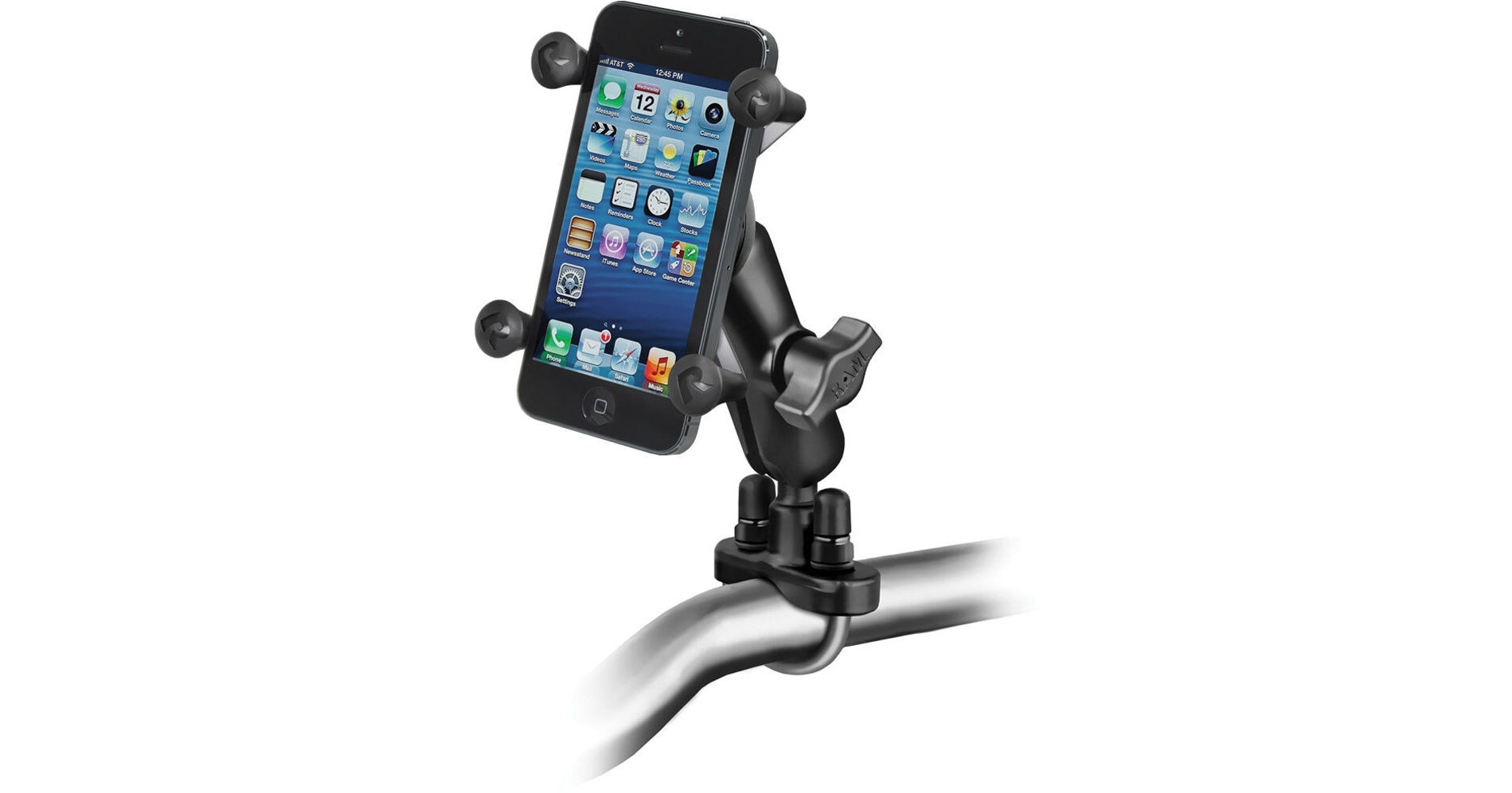 RAM Bike Handlebar Mount RAM-B-149z with ARKON Waterproof Case for the TYPHOON MyGuide 4228WE (SKU 9379) main image 0