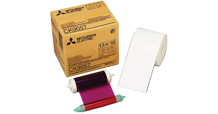Mitsubishi 5.0" Paper Roll and Inksheet CK9057 B&H Photo