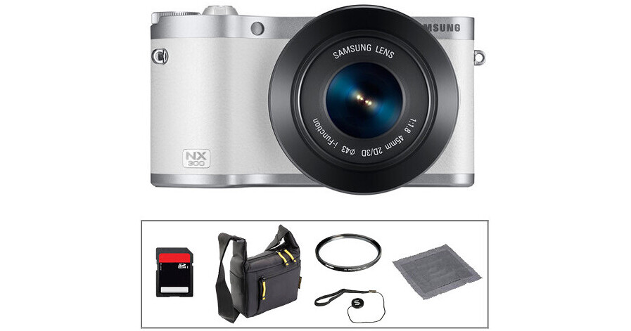 Samsung NX300 Mirrorless Digital Camera Basic Accessory Kit with