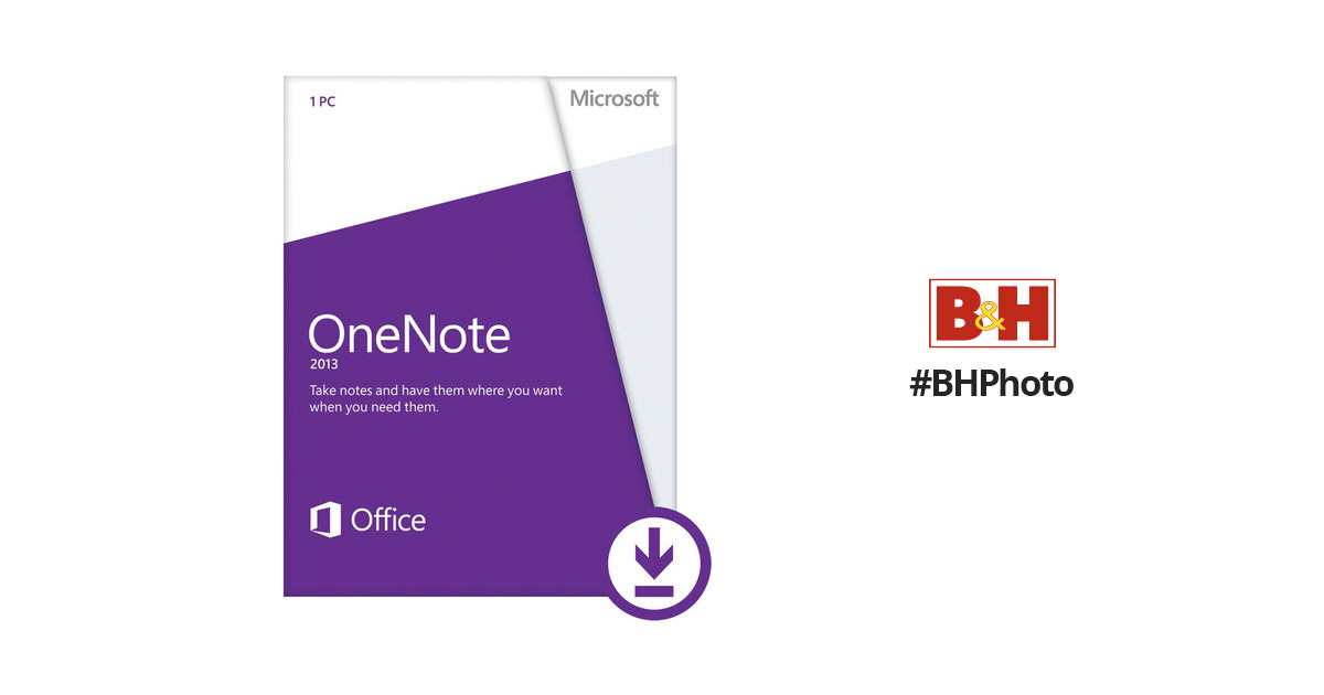 Microsoft OneNote 2013 Software (Electronic Download)