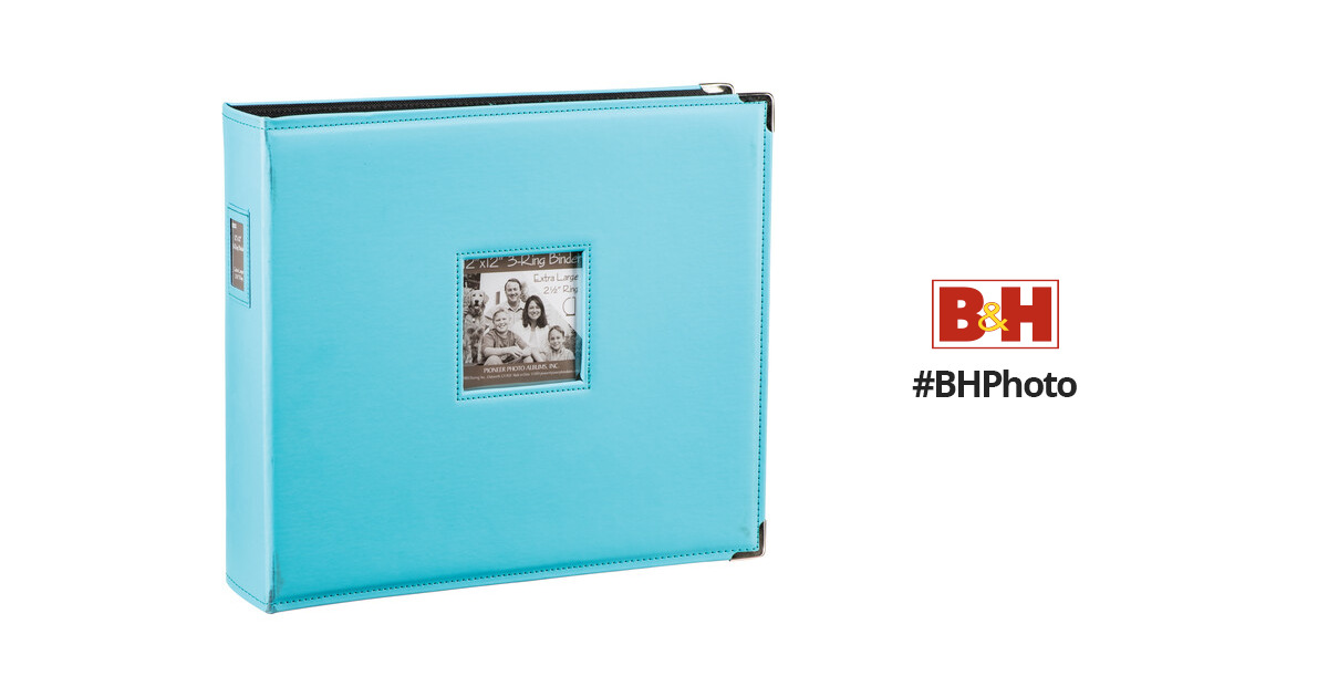 Pioneer 3 Ring Binder Frame Scrapbook, 8x12, Deep Black T811CBFBK