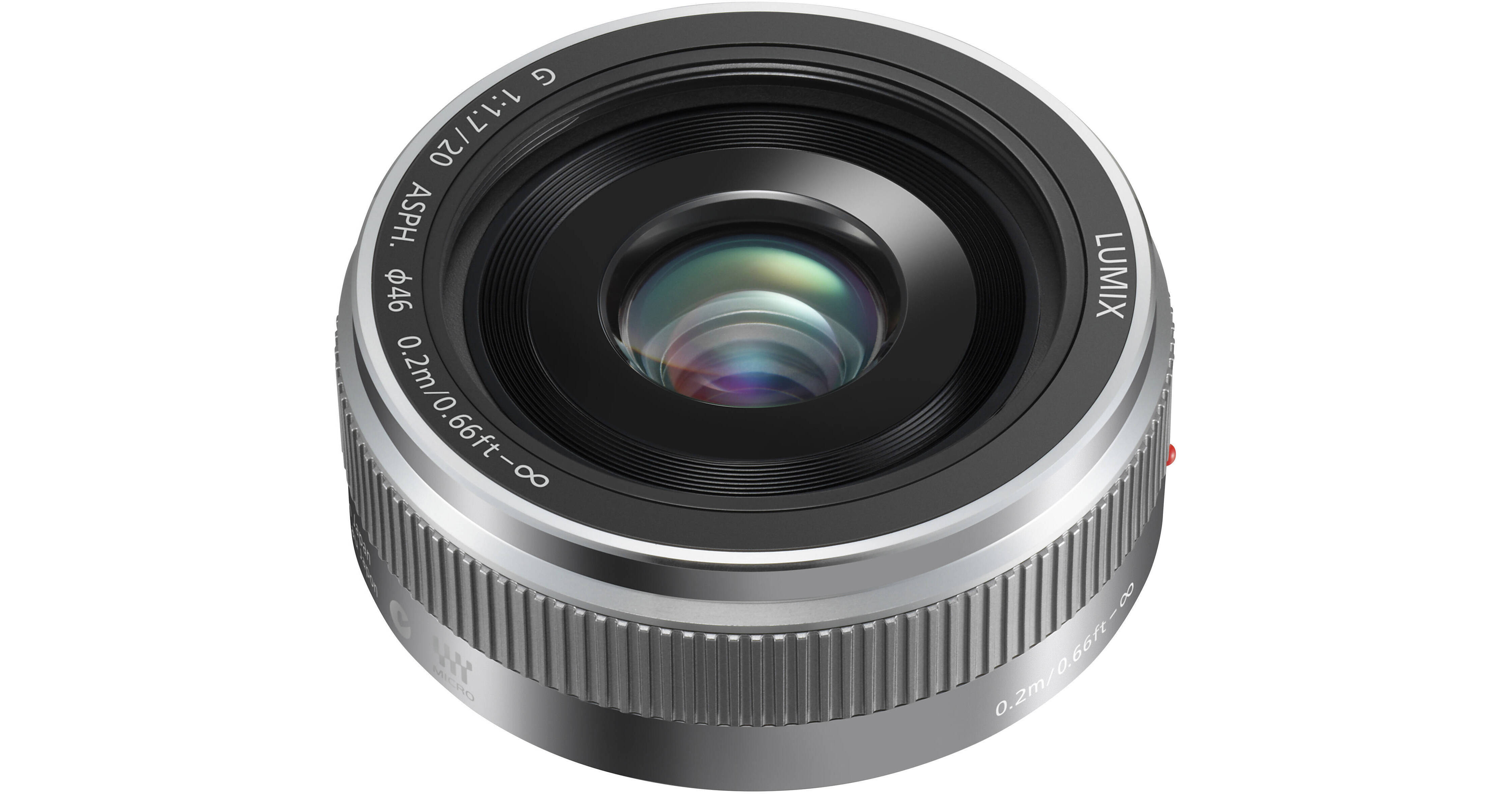 Panasonic Lumix G 20mm f/1.7 II ASPH. Lens (Silver) H-H020AS Bu0026H