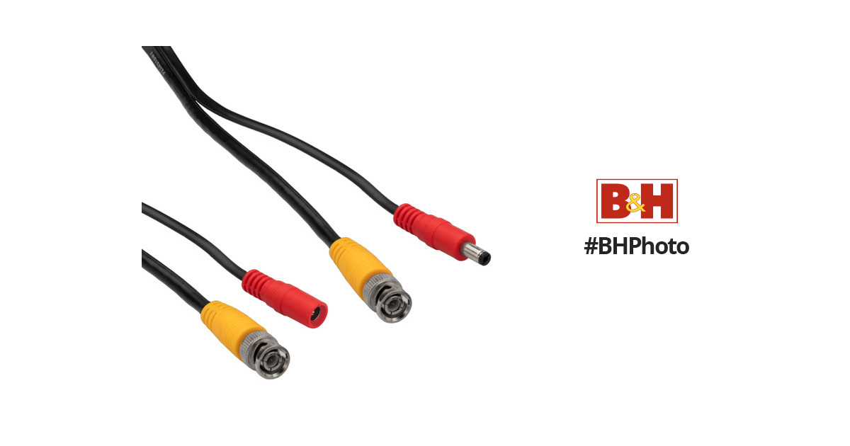 75 ft Pearstone BNC Extension Cable with Power for CCTVs 
