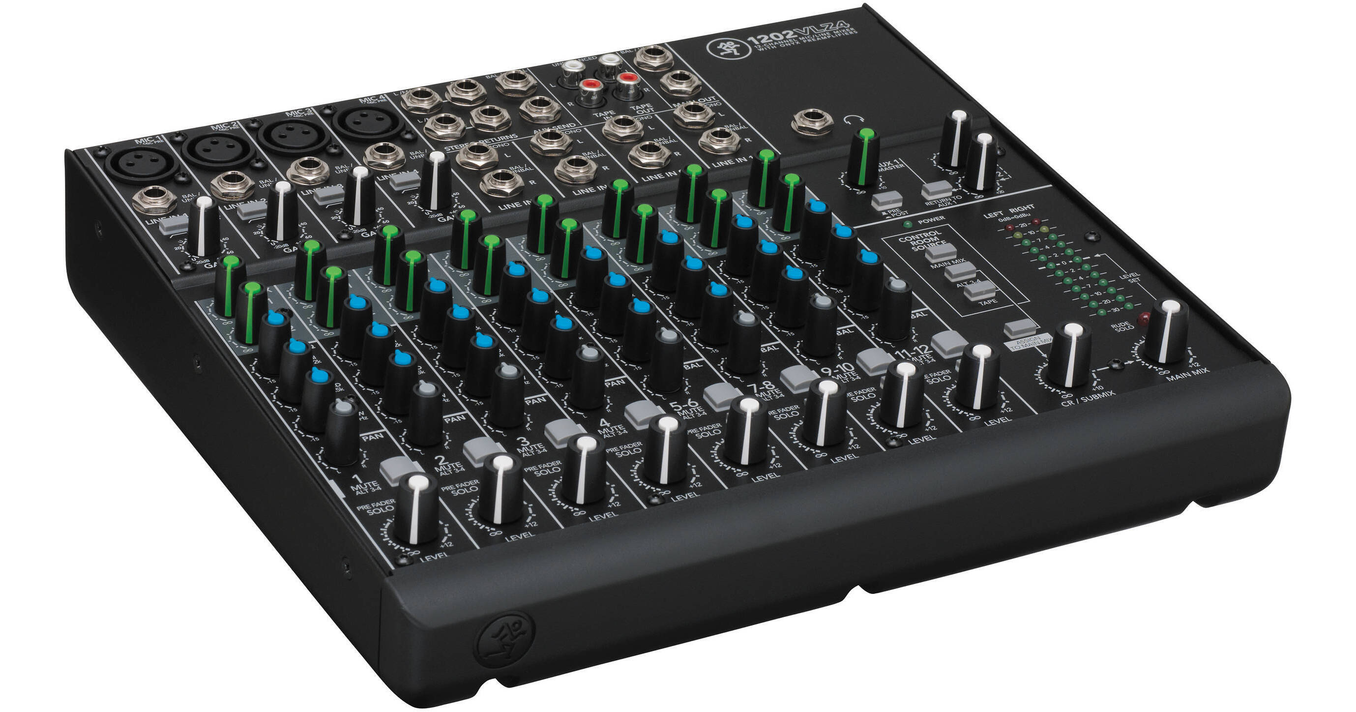 Mackie 1202VLZ4 12-Channel Compact Mixer – Conference Microphones