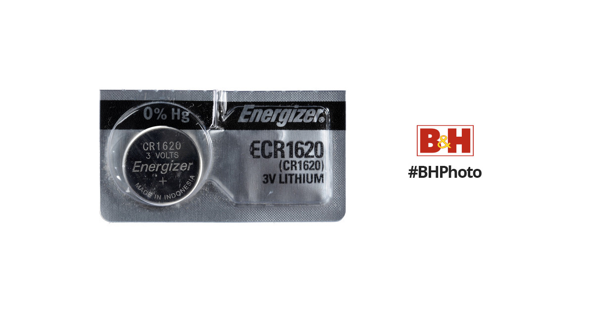 Energizer Batteries ECR1620 3 Volt 3V Lithium CR1620 Coin Battery