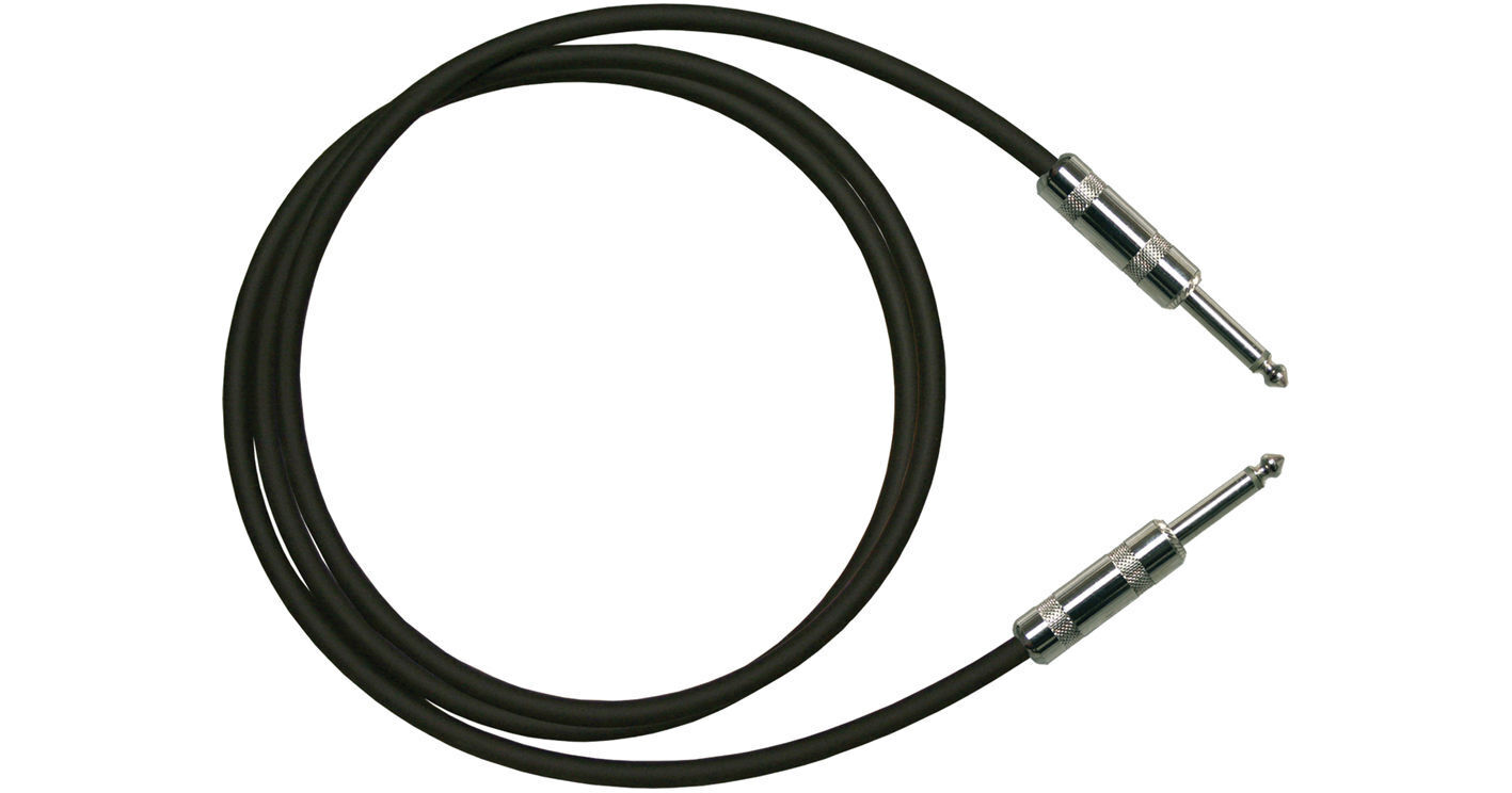 RapcoHorizon G1 Instrument Cable 1/4 to 1/4\" TS (6', Black) G1-6