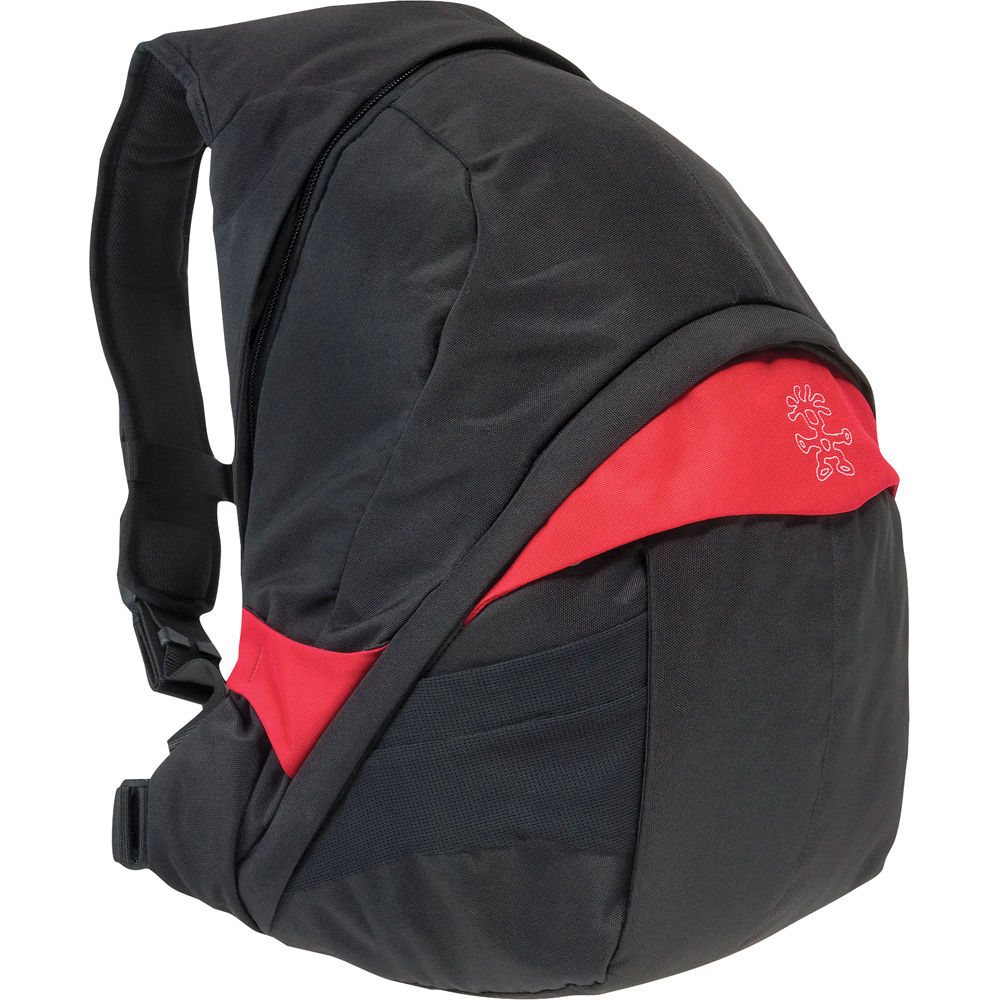 Crumpler Sinking Barge Deluxe Backpack Medium Black With Red Accents