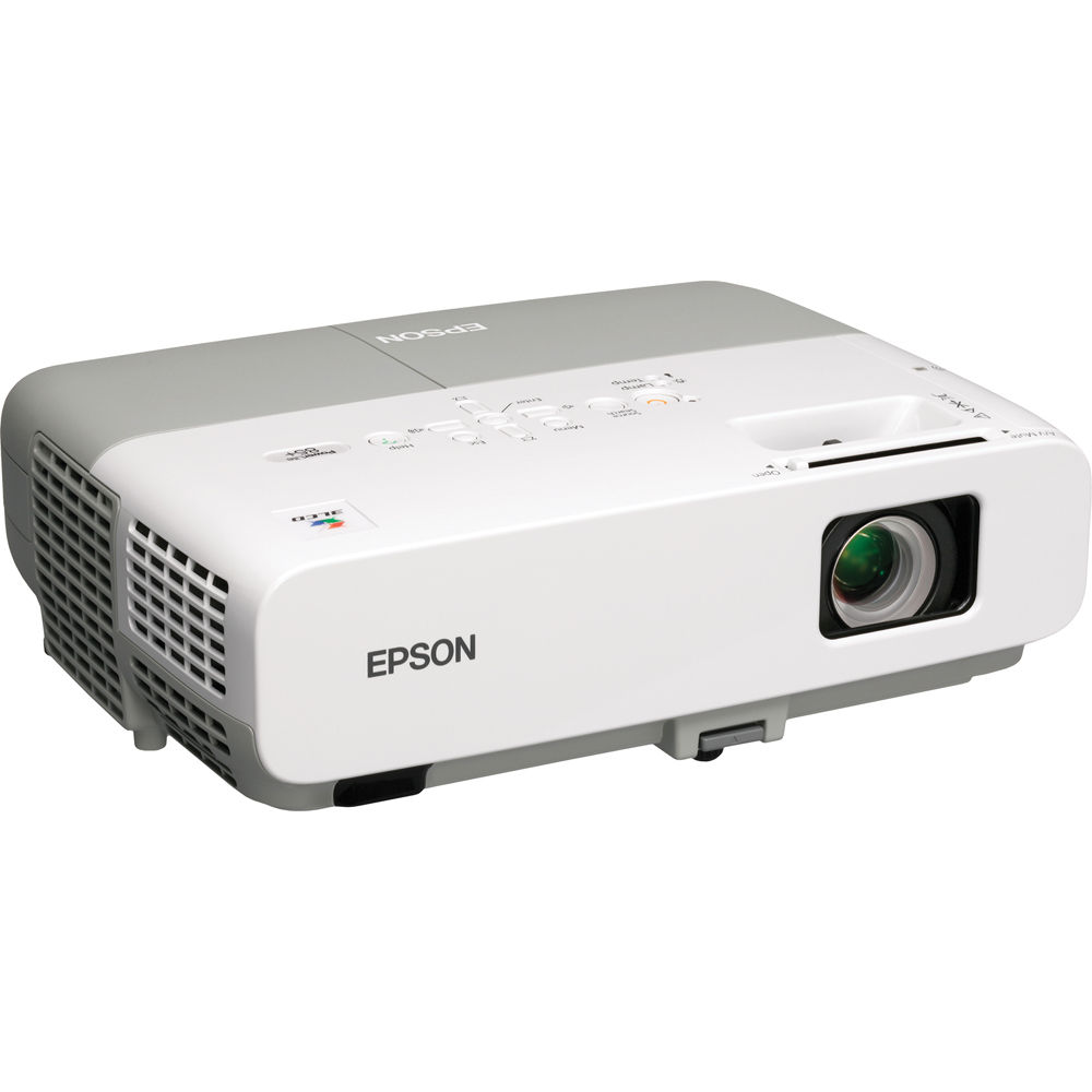 Remote 3LCD Projector 2600 ANSI HD 1080i HDMI w//Adapter Epson PowerLite 85