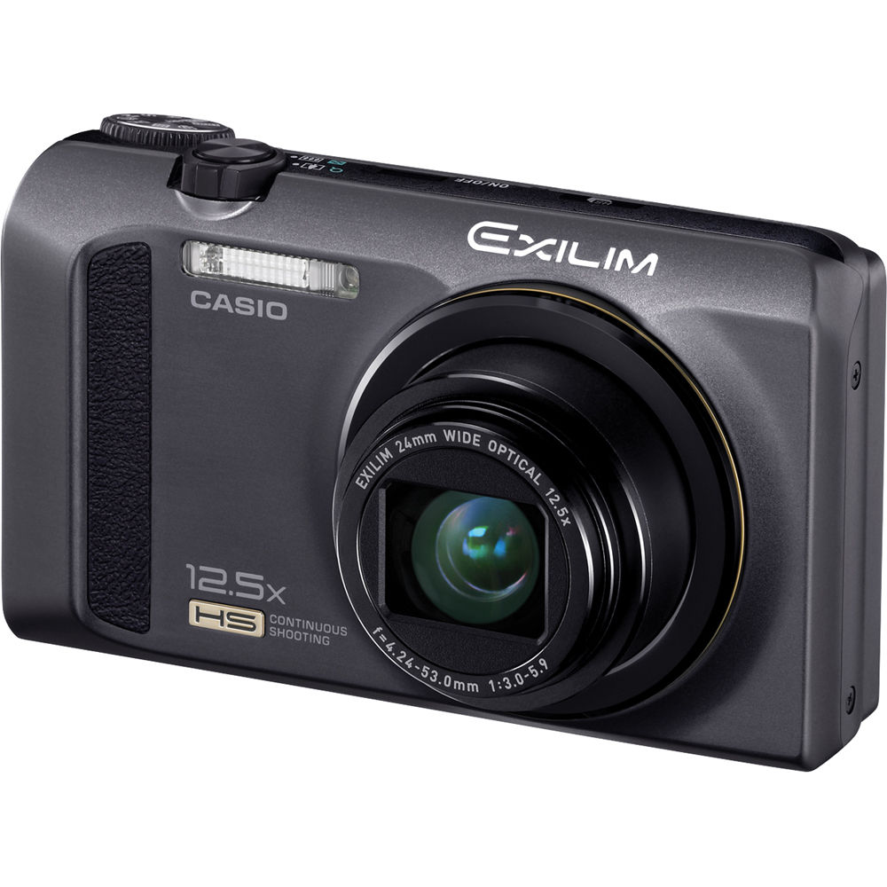 Casio Ex Zr100 Exilim Digital Camera Black Ex Zr100b B H Photo