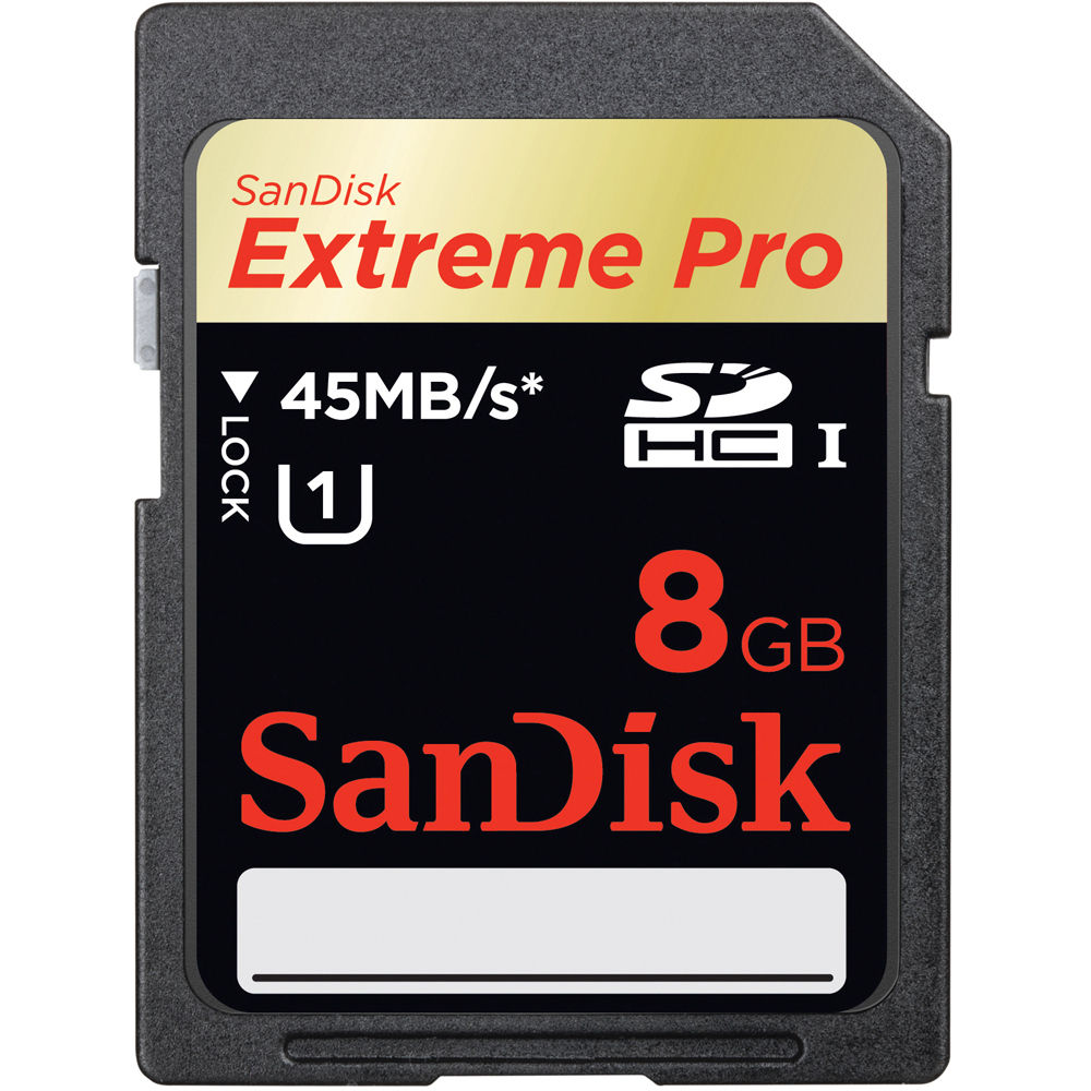 Sandisk 8gb Extreme Pro Sdhc Uhs I Memory Card Sdsdxp1 008g 5